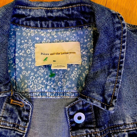 Anthropologie Pilcro Eyelit Denim Jacket - Picture 1 of 6